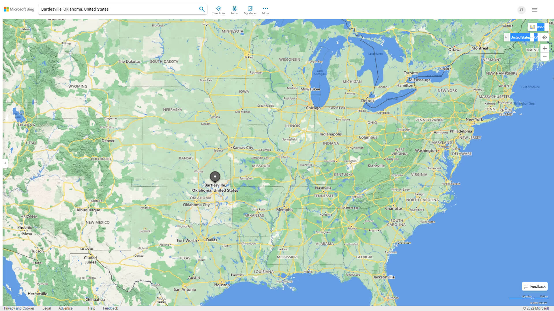 Bartlesville Map Oklahoma